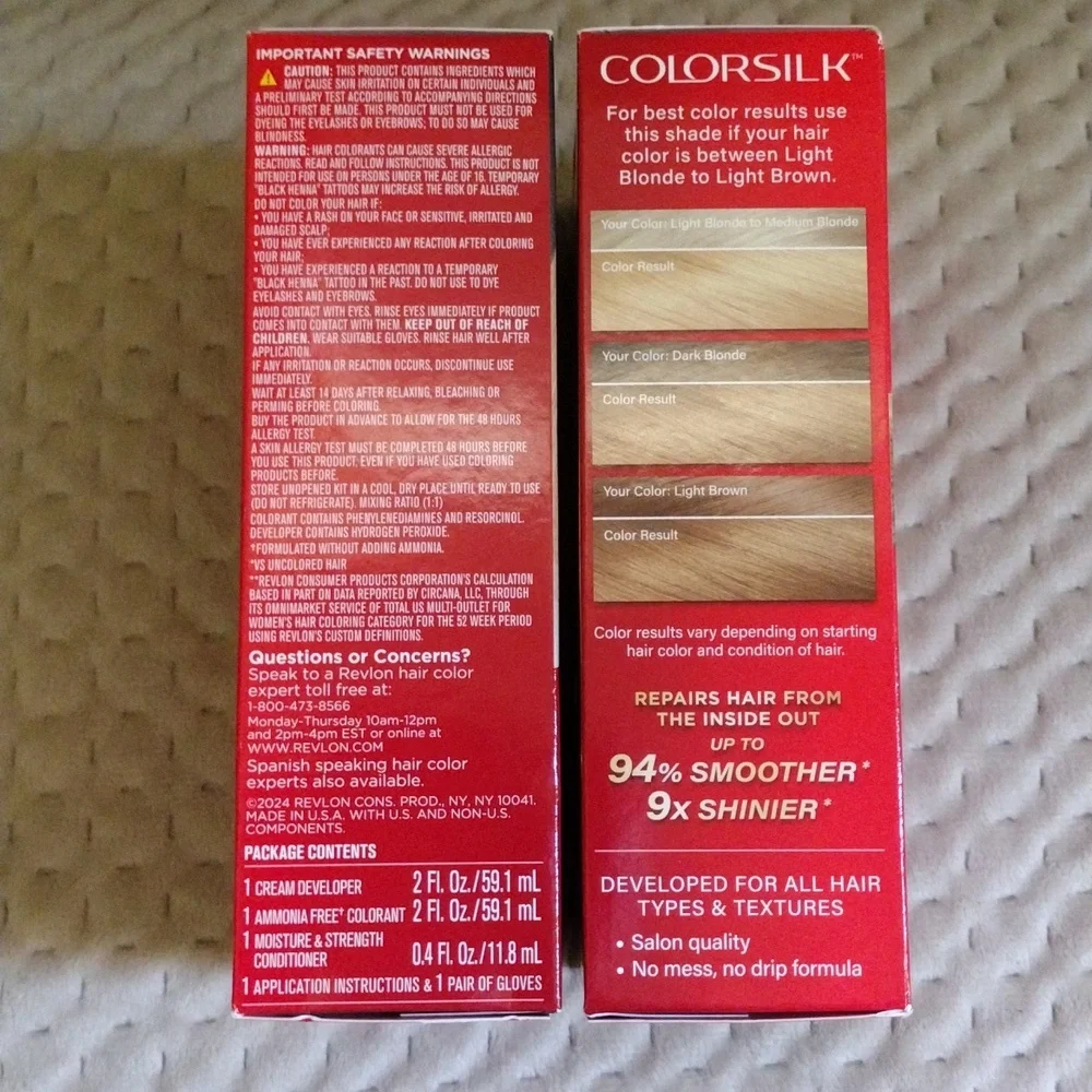 Revlon Colorsilk Light Blonde Hair Color NWB - Picture 2 of 6
